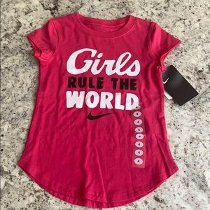 NWT Nike Girls Rule the World Shirt!